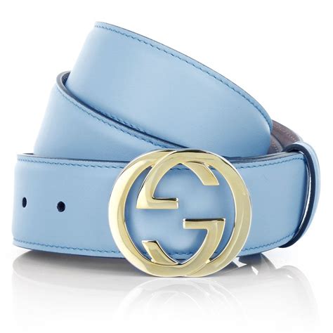 blue and white gucci belt